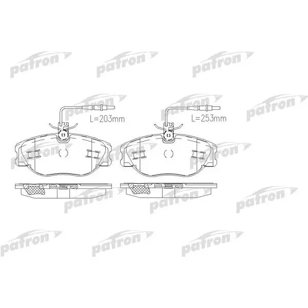 Колодки тормозные дисковые передн CITROEN: EVASION 94-02, JUMPY