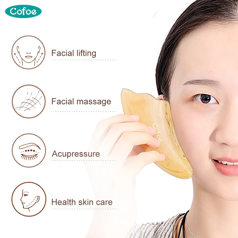 Cofoe Gua Sha инструмент для массажа лица скребок доски китайский медицинский уход за