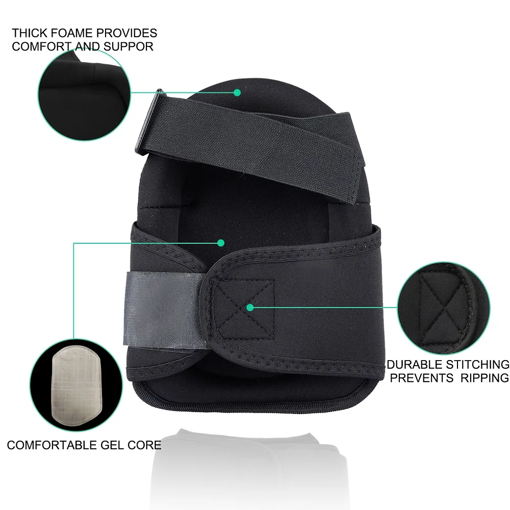 Joelheiras para trabalho estofamento de espuma resistente e almofada de gel com alças ajustáveis para construção