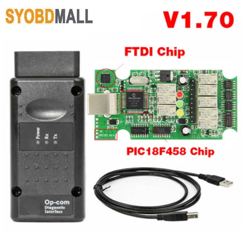Считыватель кодов CAN-BUS OPCOM V1.99/1 70 OBD высокого качества для Opel OBD2 диагностический