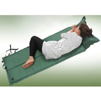 

Outdoor Camping Mat Inflatable Air Sleeping Mattress With Pillow Water Resistant Damp-proof Portable Folding Bed 180x60cm