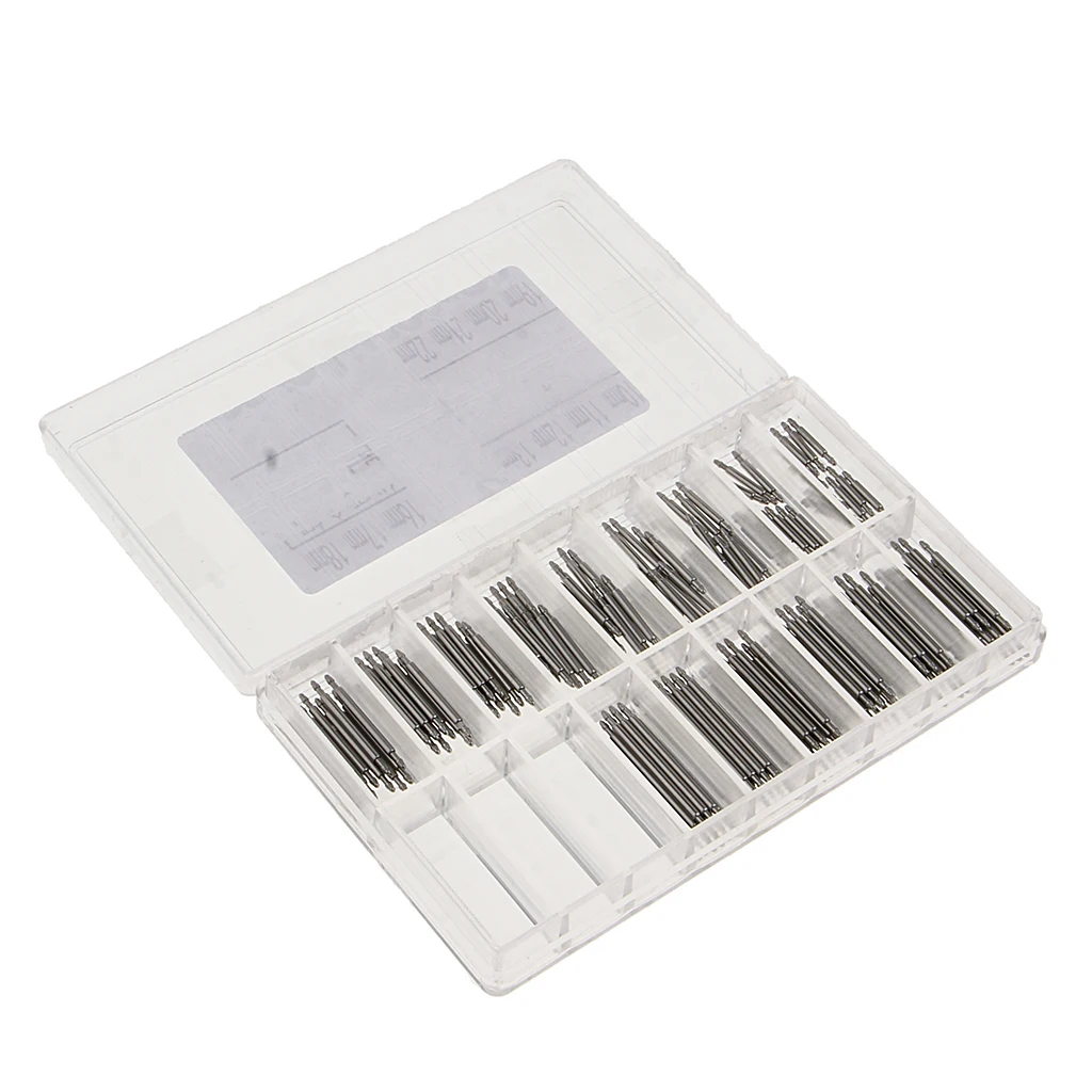 150Pcs Stainless Steel Watch Band Spring Bars Strap Link Pins Tool 10mm-24mm