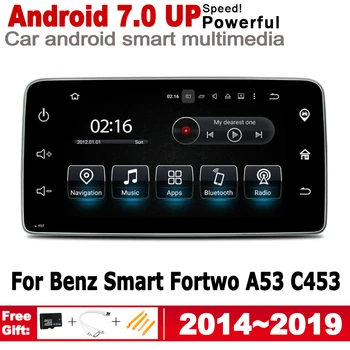 

Android 7.0 up IPS car player For Benz Smart Fortwo A53 C453 2014~2019 NTG original Style Autoradio gps navi Bluetooth WiFi