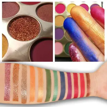 

35 Colors Eyeshadow Highlighter Shimmer Make Up Pigment Palette Shadow Eye Pigment Nude Shiny Makeup Cosmetics Diamond Eye Y6O9