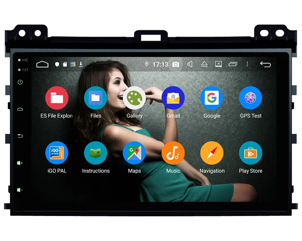 Clearance Klyde 9" IPS 4G WIFI Android 9 Octa Core 4GB RAM 64GB ROM DSP Car DVD Multimedia Player Radio For Toyota Prado LC120 2004-2010 2