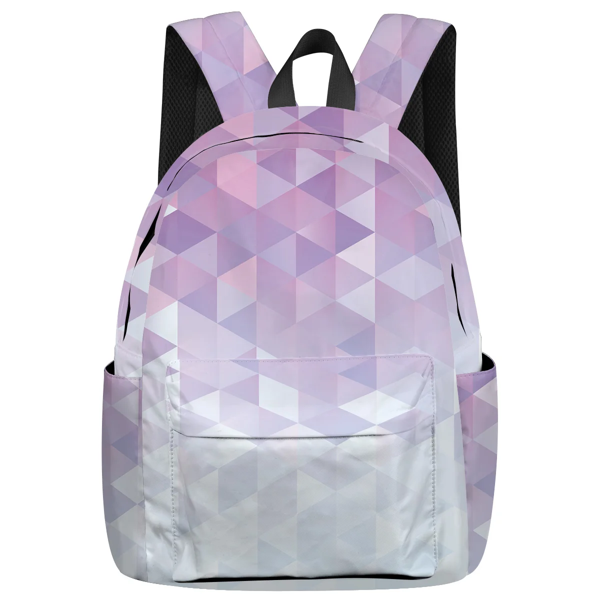 

Geometric Gradient With Mosaic Triangle Pattern Night Light Reflective Fashion Backpacks Computer Backpack Sports Backpack