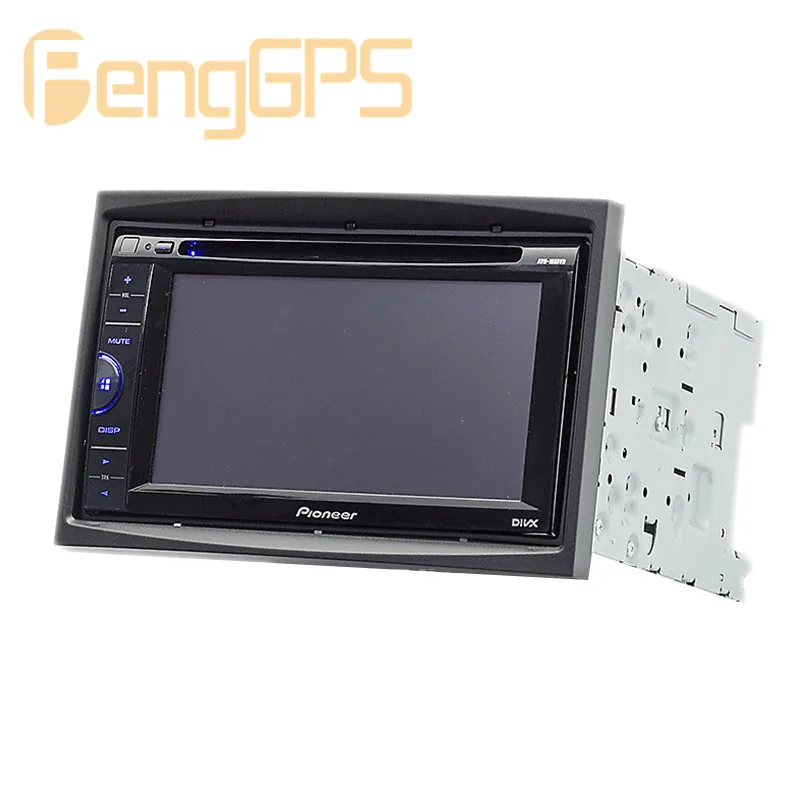 11-091 двойной 2 Din автомобиль DVD рамка Комплект для peugeot 307 2002-2008 стерео радио приборная комплект отделка ободок фасции переходное крепление адаптера
