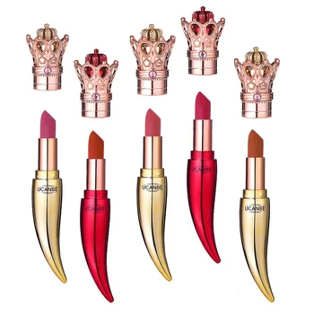 

New Matte Lipstick Set Luxury Queen Crown Creamy Lipkit Gentle Pink Nude Lip Makeup Velvet Waterproof Lasting Cosmetics