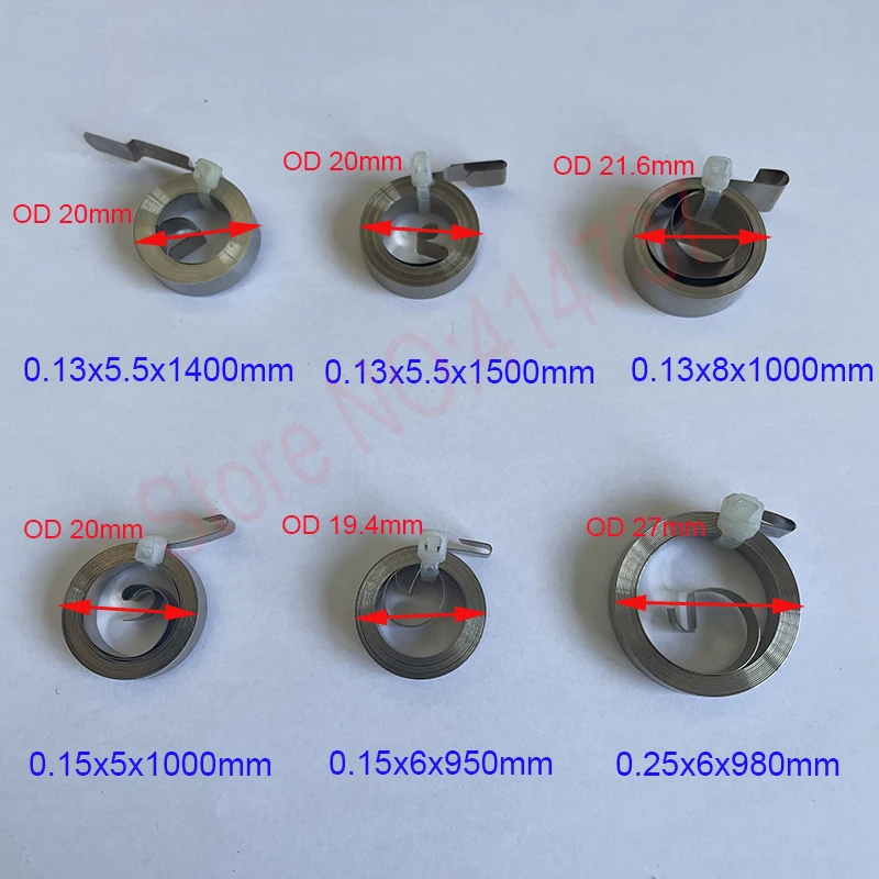 Sus 301 Spiral Flat Wire Coil Spring Constant Force Springs Electronic