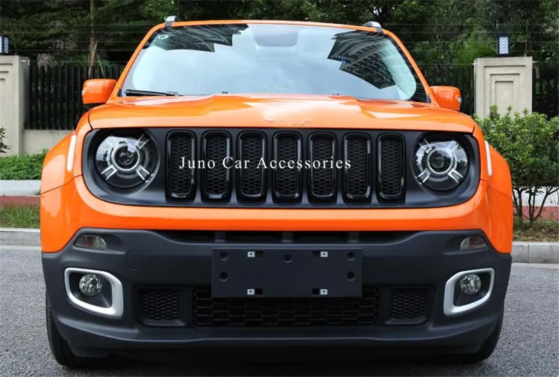 Новинка! ABS материал УФ Защита для JEEP RENEGADE 2015 2016 2017 передняя решетка отделка