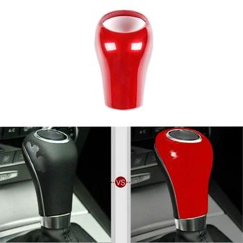

Car Gear Shift Knob Cover Red for Mercedes-Benz W204 W212 C E A G GLS Class