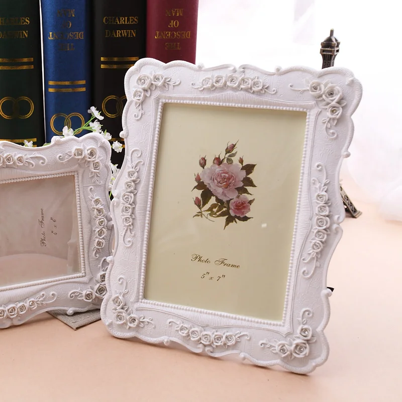 White European Style Vintage Wedding Dress Photo Set Wedding Photo Resin Picture Frames Korean Countryside Photo Frame