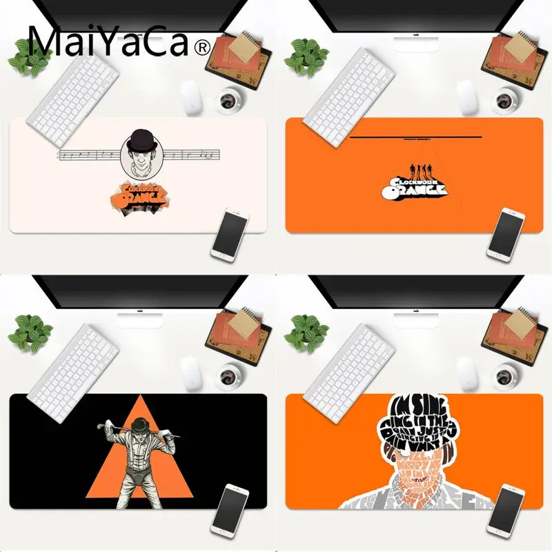 

Cartoon Clockwork Orange MousePads Computer Laptop Anime Mouse Mat Gaming Mouse Pad Large Deak Mat 700x300mm for overwatch/cs go