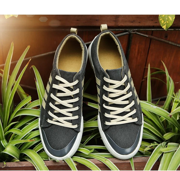 SHANTA Men Canvas Shoes 2020 Fashion Solid Color Men Vulcanized Shoes Lace-up White Casual Shoes Men Sneakers Tenis Masculino 38 H7a66aaf590b04fffb9d56debccdfef73M