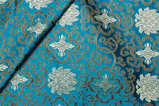 Жаккардовая парча ткань полиэстер ткань для Cheongsam Домашний текстиль украшения ткани ткань для праздничной одежды - Цвет: Dark Green