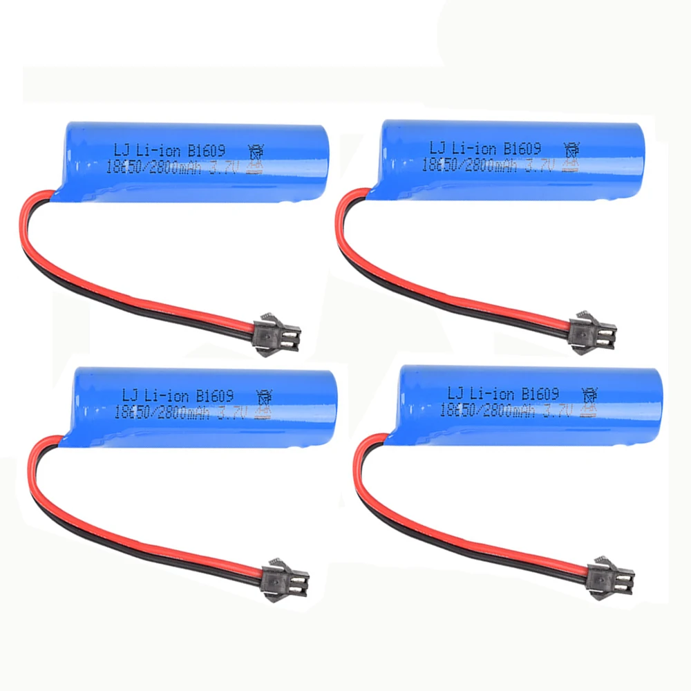 

3.7v 2800mah 15C 18650 Li-ion Battery RC toys SM-2P battery For RC Boat Car Water soft Gun car toy