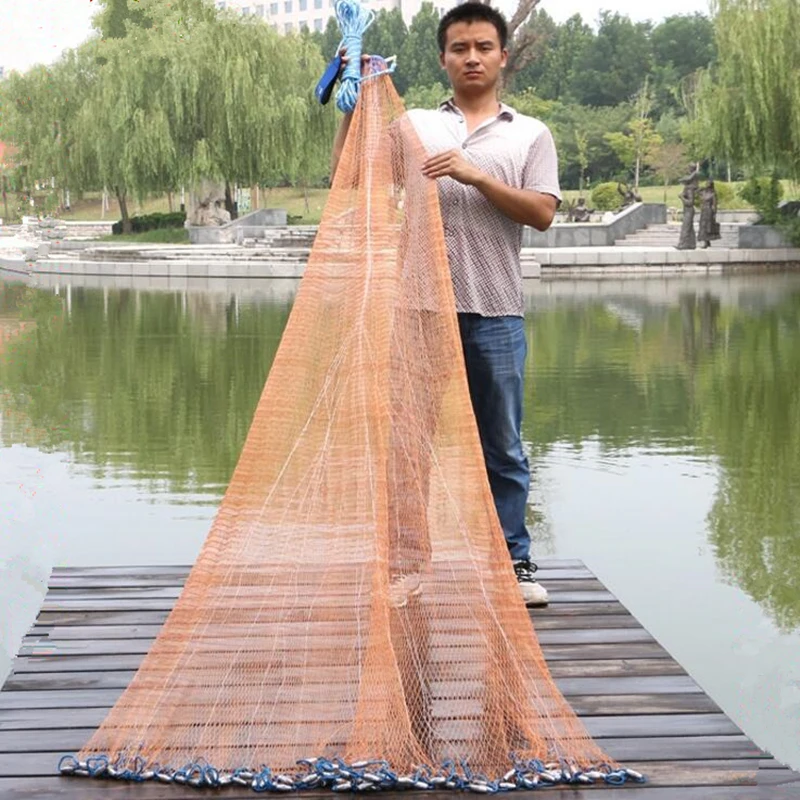 Fishing Net Fish Mesh Hand Throwing Net Outdoor Fishing Tackle Tools  Accessories