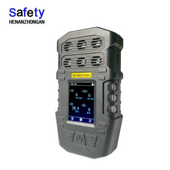 

portable multi-gas detector, 6 in 1 gas analyzer with alternative external pump for EX, O2, CO, H2S, H2, CH4, NH3