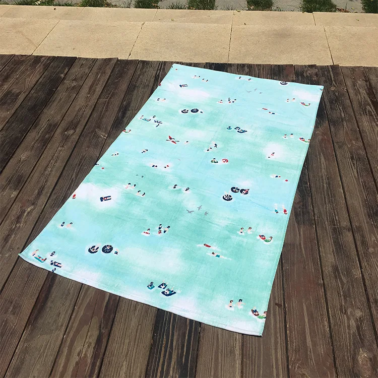 Новые продукты Амазон пляжное полотенце лето холодный белый фон Sorbet морской плавательный пляжное полотенце 160*90