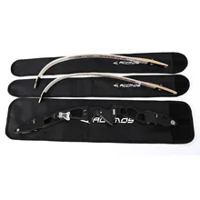 1 conjunto de tiro com arco recurvo membros caso + arco lidar com caso saco de náilon fácil transporte arco recurvo acessórios para archer caça tiro