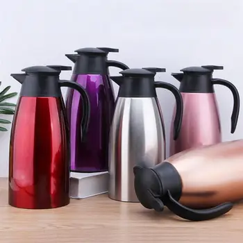 

2L Warm Keeping Kettle Stainless Steel Vacuum Insulation Pot Jug Coffee Pot Fashion Vacuum Bottle High Quality