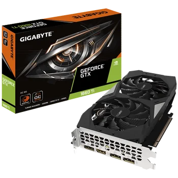 

GIGABYTE/GeForce GTX 1660 ti OC 6 g 12000 MHZ 192 - bit GDDR6 game graphics card/graphics card/computer graphics