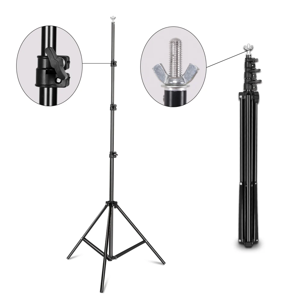  8.5ftx9.8ft / 2.6M x3M Backdrop Support Stand Adjustable Photography Studio Background Support Syst