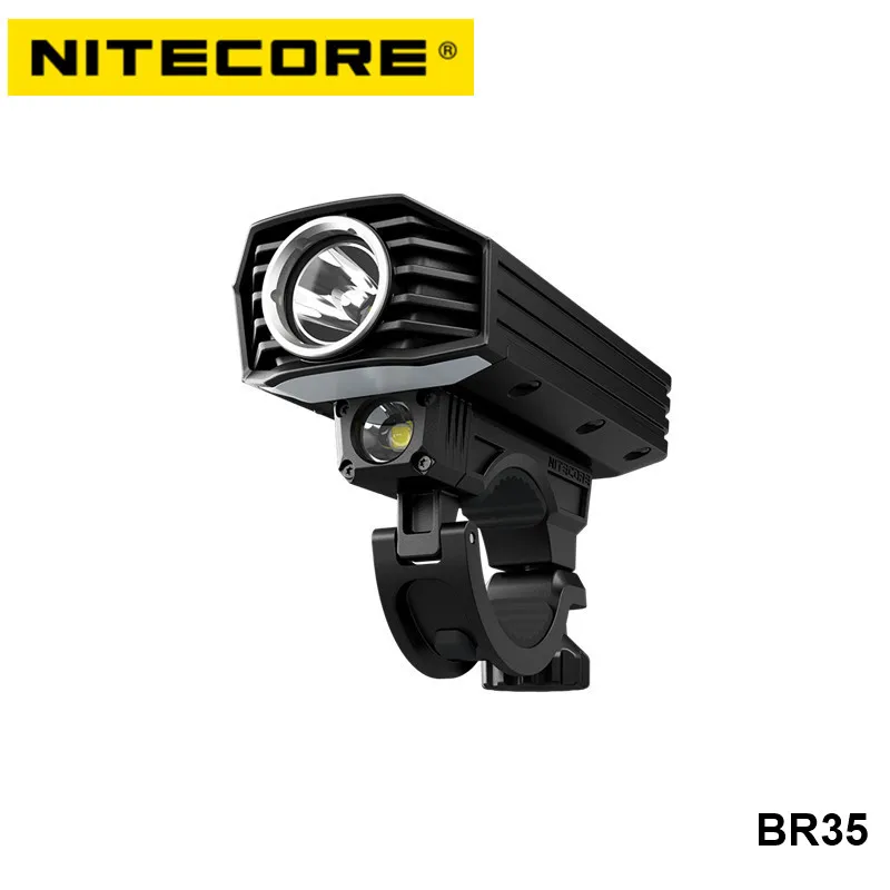Nitecore BR35 oled-дисплей дистанционный переключатель велосипедный фонарь двойной дальний луч Cree Высокая мощность водонепроницаемый велосипедный светильник с usb зарядкой