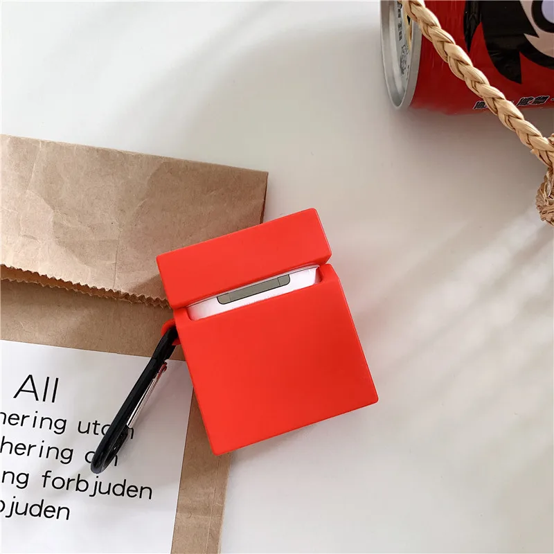 Мягкий силиконовый чехол Cola для Airpods, чехол Bluetooth, беспроводной чехол для наушников Apple Airpods с брелком, защитный чехол