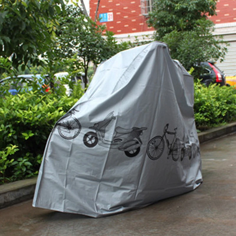 Велосипедный непромокаемый чехол из полиэстера пылезащитный наружный портативный водонепроницаемый велосипедный мотоциклетный дождевик защита от пыли для велосипеда
