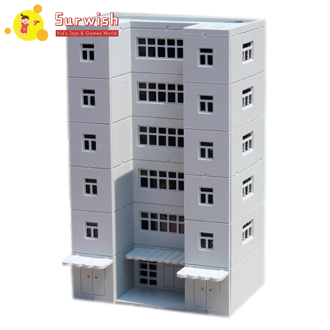 

1:144 Building Office Building Model Urban Street Decoration For Model Sand Table - White