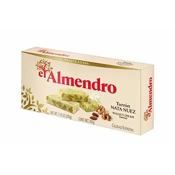 

El Almendro - Turrón Nata Nuez - 200 gr Calidad suprema