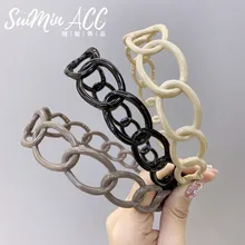 

Headbands For Women Girls Korean Wide Acrylic Hair Bands Accessories Fashion Adult Diademas Bandeau Cheveux Wholesale