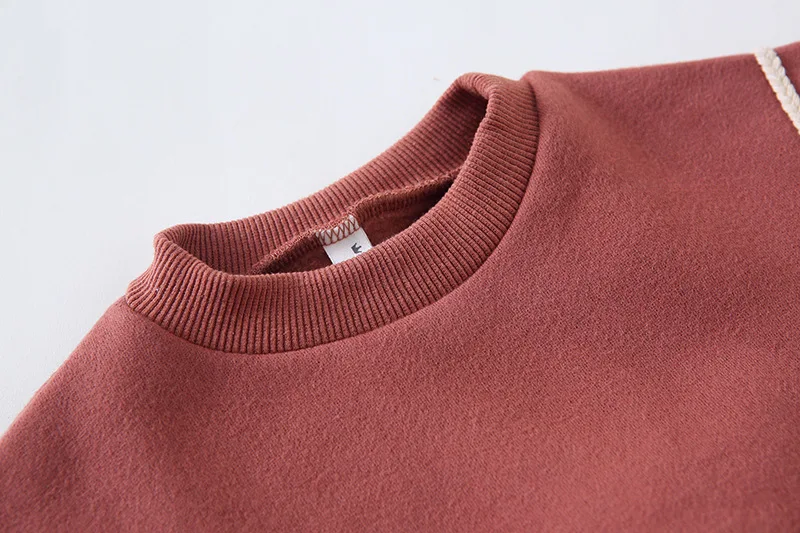 Tanie Bluza polarowa bluzy dziewczęce maluch sweter ciepła koszula dziecięce chłopięce dziecięce jesienne dorywczo bawełniane zimowe ubrania z szalikiem