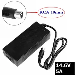 14,4 или 14,6 в 14.6V5A зарядное устройство для 4 серии 3,2 В 4 серии Lifepo4 батарейный блок RCA разъем хорошего качества