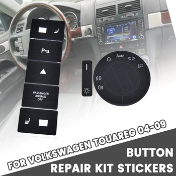 

Car Repair Stickers Central Control Panel Car Headlight Switch Button Decals Sticker Kit For VW For Volkswagen Touareg 2004-2009