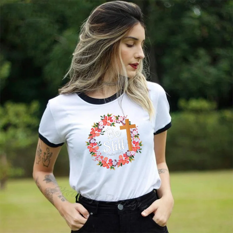 Харадзюку, винтажная женская футболка с изображением Иисуса, христианского религиозного Креста, женская футболка с графическим принтом, футболки tumblr, женская рубашка размера плюс - Цвет: 5