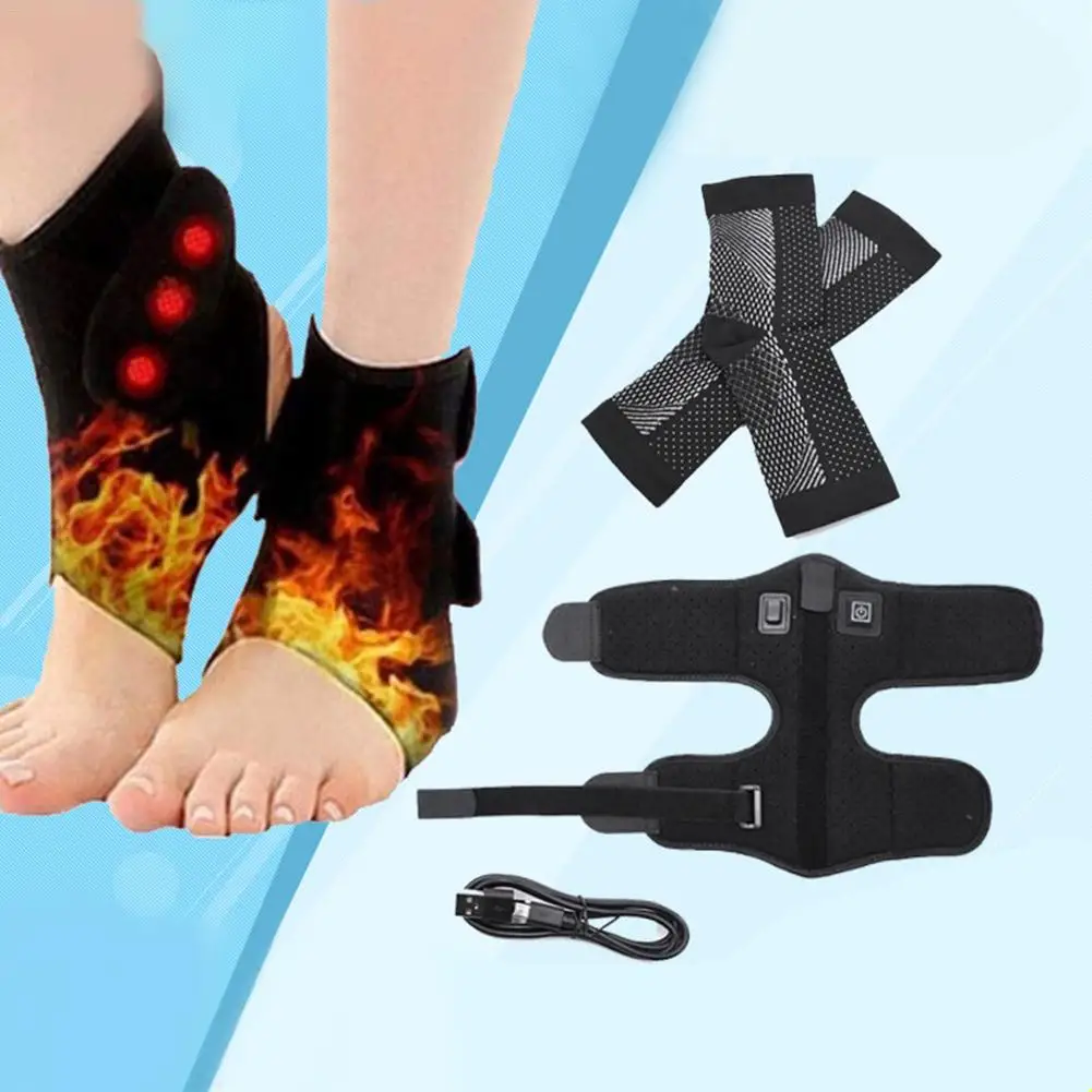 Термозащита для ног фасциит инстеп нагрев фиксированный с напряжением термостат перелом Sprain физиотерапия здоровье уход ремень