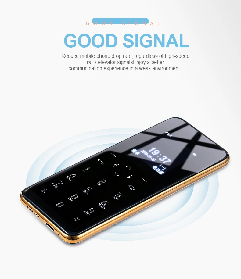 Роскошный S8 ультратонкий телефон с металлическим корпусом Bluetooth Dialer FM Mp3 Dual SIM мини-телефон celular для студентов