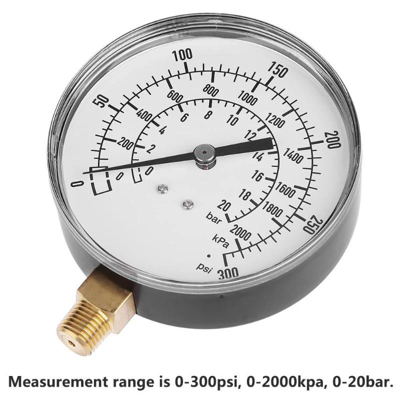 Ts-Y90 1/4 Inch Npt 3.5 Inch Face Side Mount 0-300Psi 20Bar 2000Kpa Adjustable Mini Air Pressure Regulator Dial Air Tools Prom