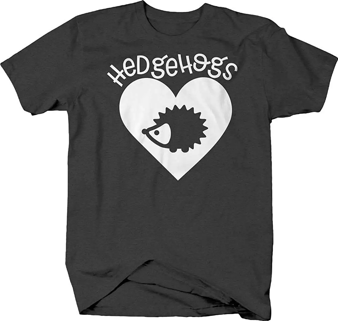 Love Hedgehogs Heart pet Animals Owner Spikes T Shirt for Men Unisex men women t shirt |