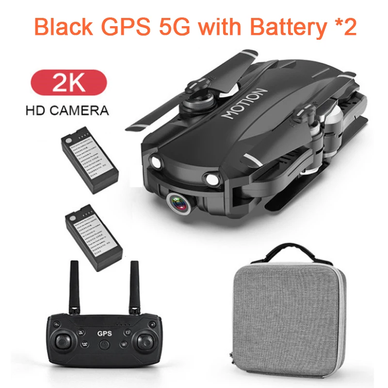 R10 Дрон с GPS 5G Wi-Fi FPV Дрон GPS смарт-Квадрокоптер с камерой 2k HD Дрон селфи Электрическая регулировка Камера Вес зондирования вертолет Дрон Профессиональный VS F11 CG033 SG900S H3 - Цвет: black with battery 2