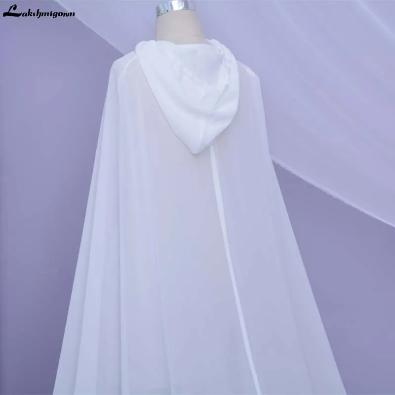 Новое поступление, шифоновые длинные свадебные накидки размера плюс, белая женская верхняя одежда, накидки, шифоновые свадебные болеро, накидки Болеро