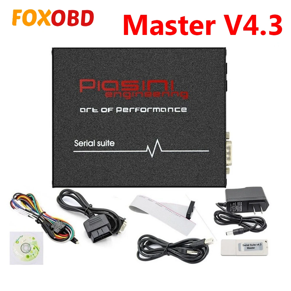 PIASINI V4.3 Engerring с USB Dongle ECU чип тюнинг инструмент работает японские автомобили OBD2 мастер версия ECU Инструмент программирования