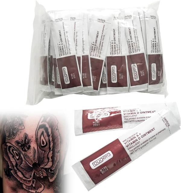 Dynarex 1151 Vitamin AD Ointment Without Lanolin - Tattoo Aftercare - Box  of 144 5g Packets - First Aid Medical Supplies