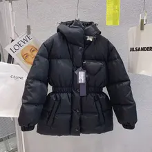 

Winter Women Jacket Thick Duck Down Parkas New Hooded Warm Quilted Bread Down Jacket Ladies Short Zipper Oversized Puffer Coat