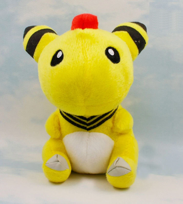 Аниме каваи Ampharos плюшевые куклы игрушки 18 см мягкие чучела животных мультфильм дети подарок игрушка