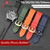 19mm 20mm 21mm 22mm 24mm Fluoro Rubber Strap Watchband Quick Release Sport Waterproof Replacement Bracelet Band for Huawei GT 2 ► Photo 1/6