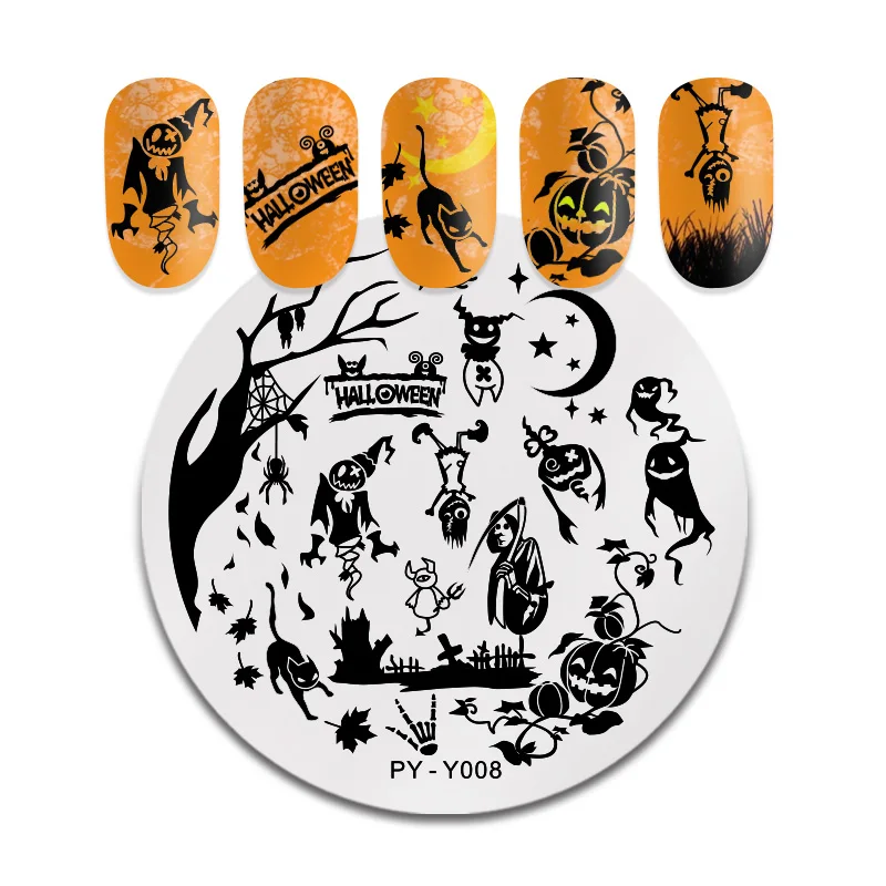 PICT YOU 1 шт. пластины для штамповки ногтей Коллекция Тропических Цветов для дизайна ногтей шаблоны для штампов DIY пластины для ногтей Аксессуары для трафаретов инструменты - Цвет: 8