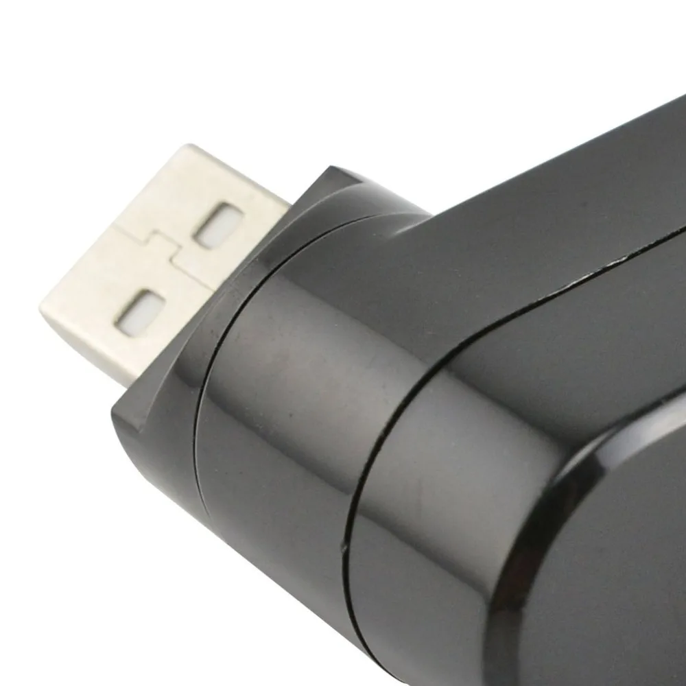 Компактный размер высокоскоростной концентратор USB2.0 черный Мини USB 3 порта вращающийся разветвитель адаптер концентратор для расширения ПК ноутбука